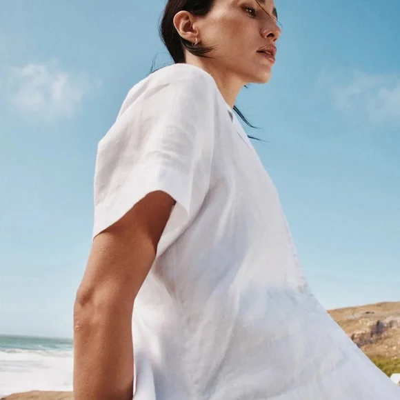 Quince 100% European Linen Short Sleeve Shirt - Picture 6 of 13